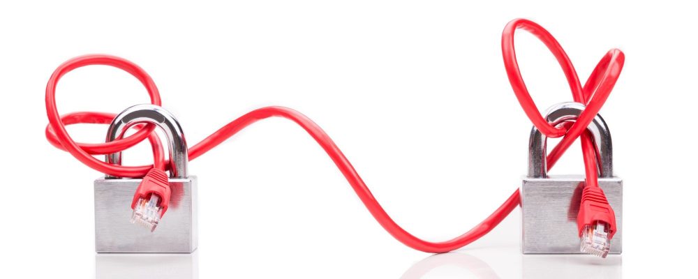 Conceptual computer network security with end to end cable padlo
